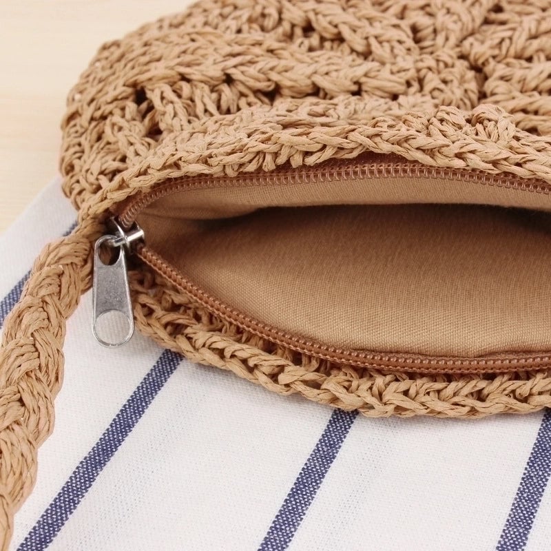 Women's Mini Spring&summer Cotton Rope Vintage Style Straw Bag