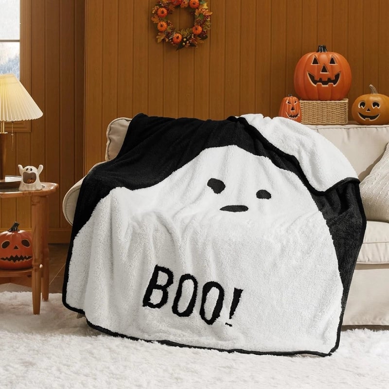 Halloween Casual Vacation Bat Polyester Cover Blanket Cover Blanket Couch & Sofa Decor
