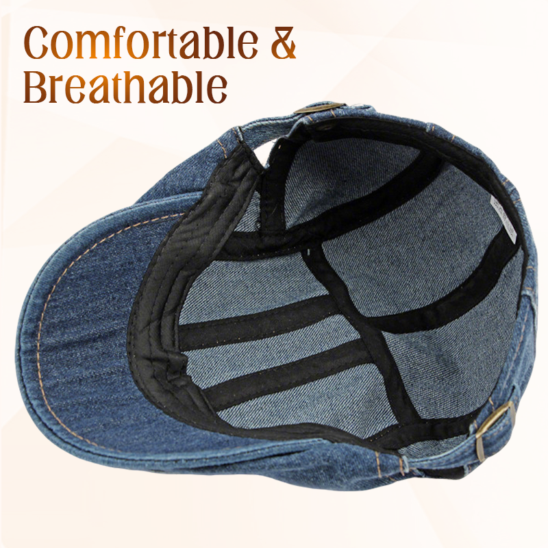 🍃Unisex Denim Newsboy Cap