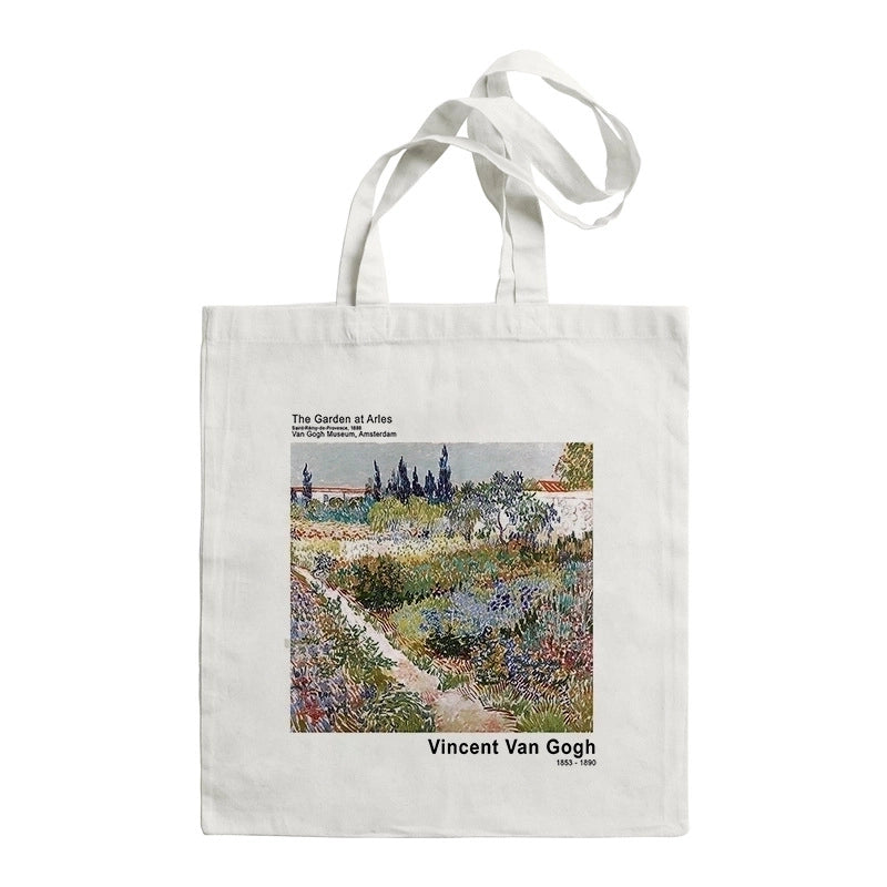 Women's Retro Oil Painting Shopping Bags