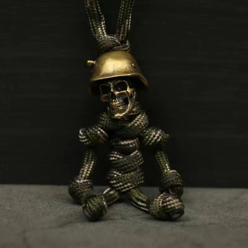 🔥Skeleton Soldier Paracord Keychain