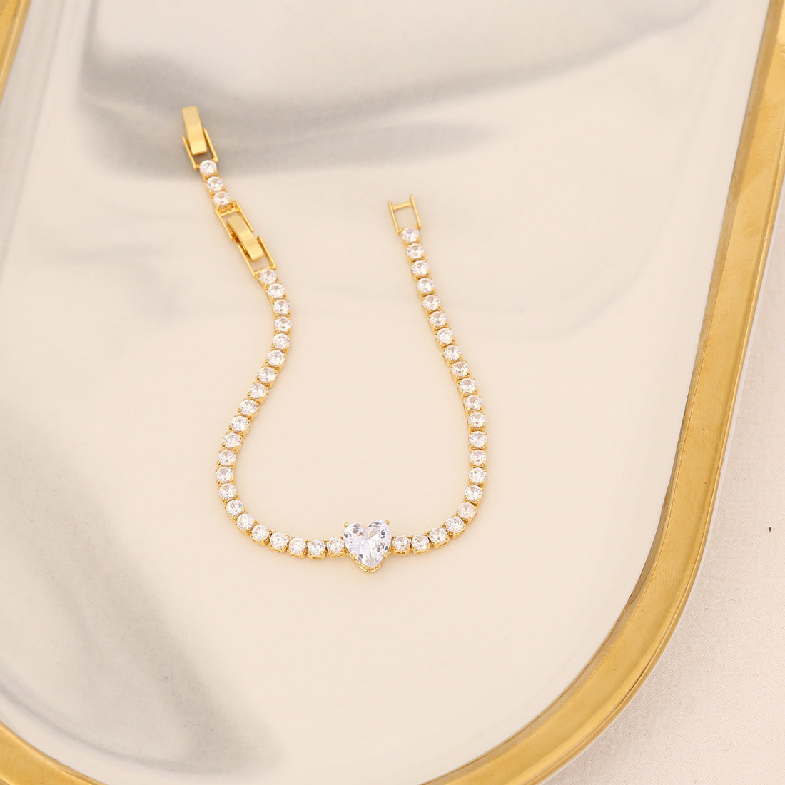 Women Heart Star Zircon Bracelets