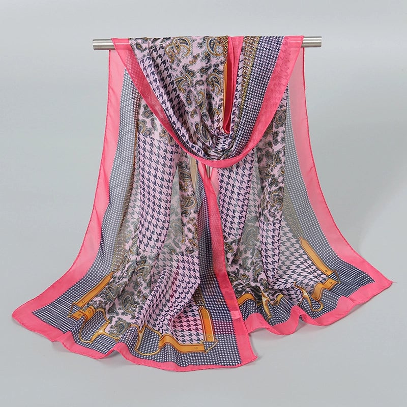 Women's Streetwear Solid Color Chiffon Scarves & Gloves
