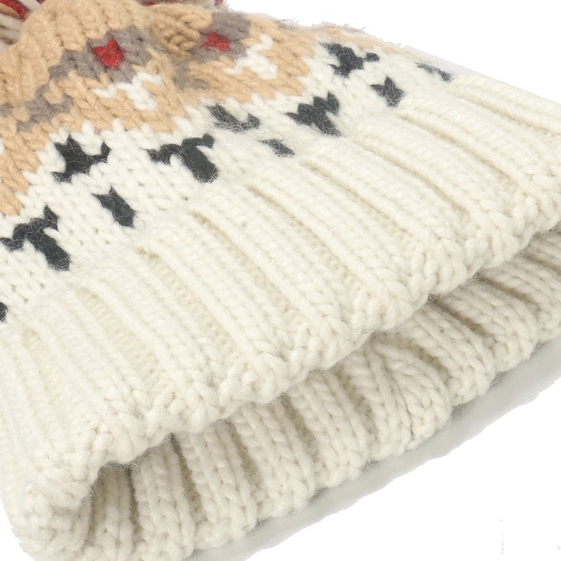 Women's Elegant Basic Color Block Eaveless Wool Cap