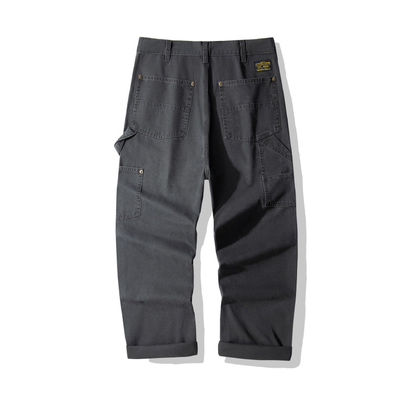 Men's Casual Striped Canvas Cargo Pants