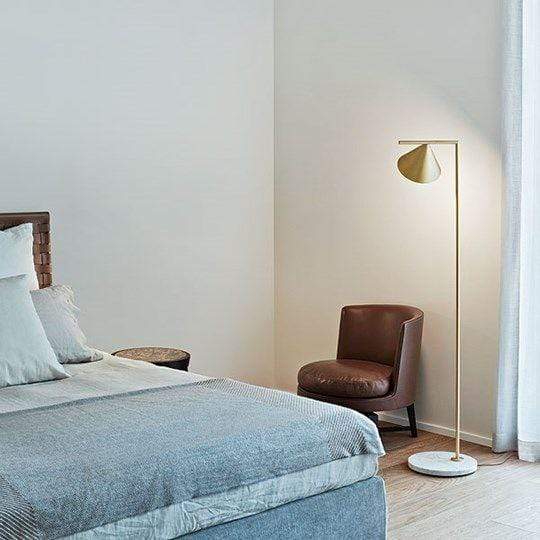 Clarice | Gold x Marble Floor Lamp
