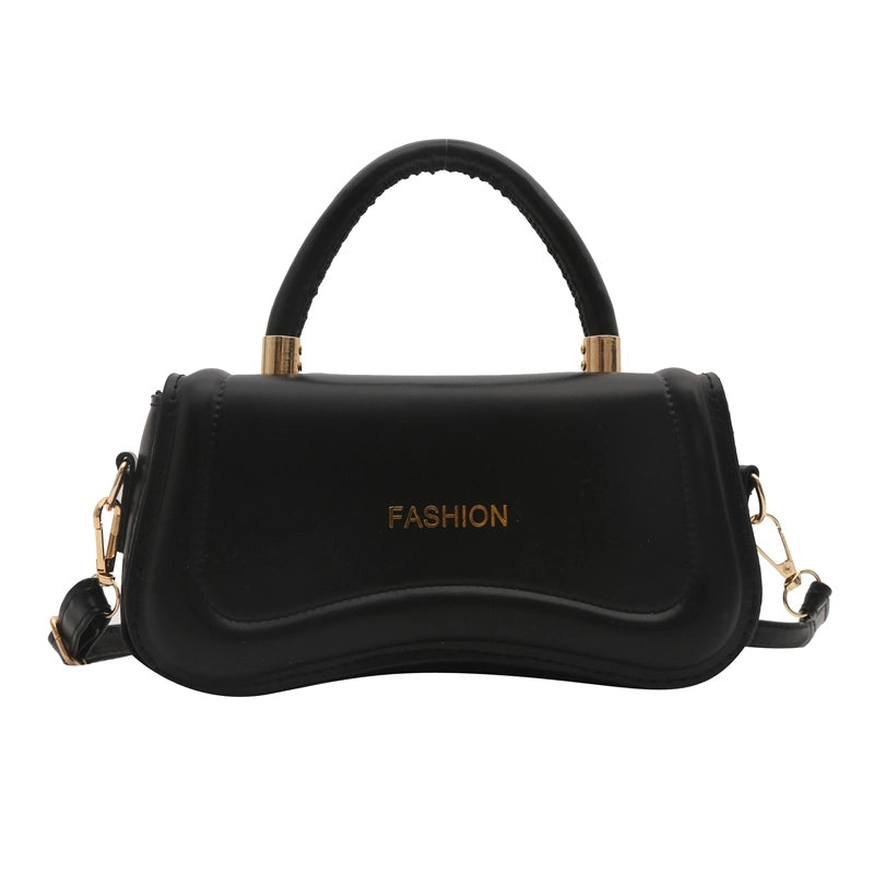 Women's Pu Leather Solid Color Vintage Style Square Flip Cover Handbag