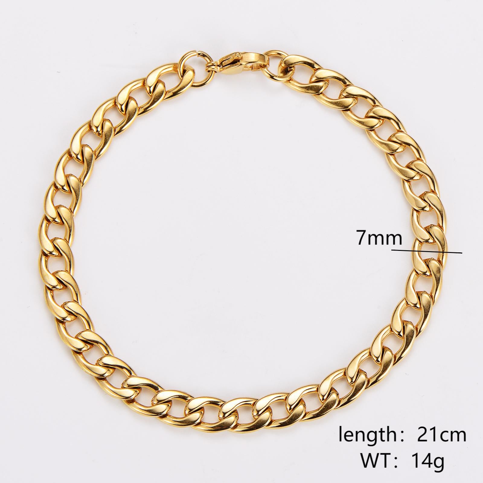 Aml Stainless Steel Hot Sale Nk Men'S Bracelet Personality Stainless Steel Simple Retro Hand Jewelry Men'S Supply