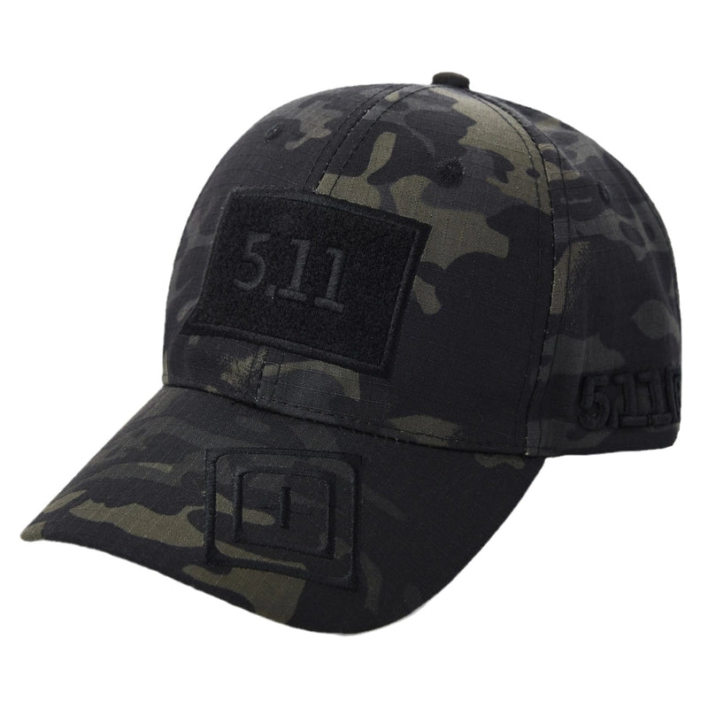 Camouflage Baseball Cap Men's 511 Embroidered Outdoor Sports Summer Sunscreen Hat Women's Military Training Hat