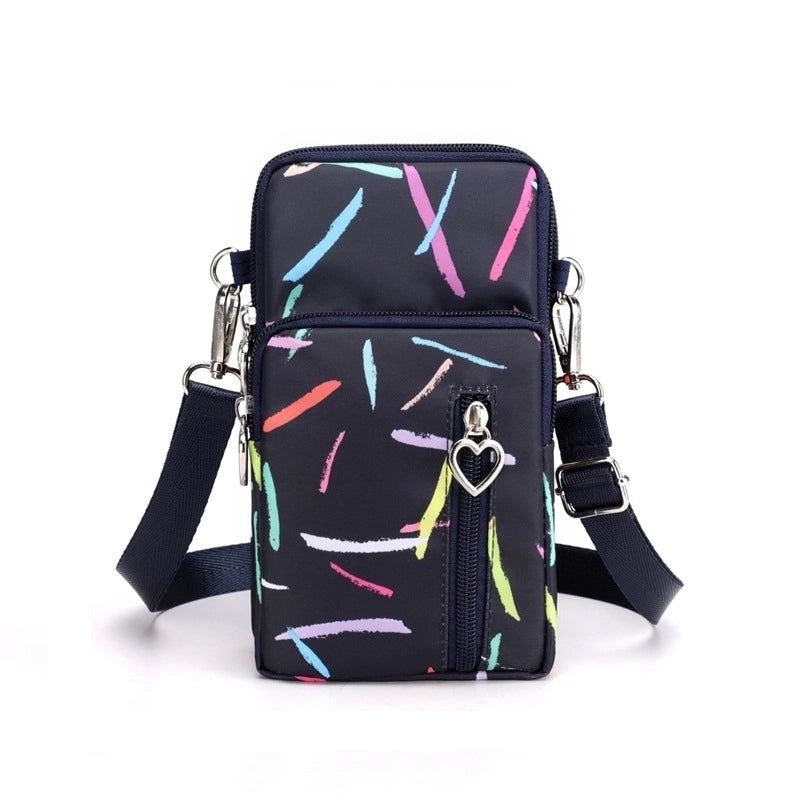 Women'S Nylon Solid Color Fashion Zipper Phone Wallet