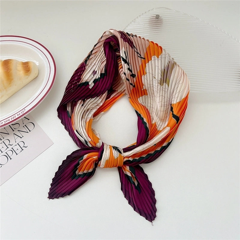 Women's Casual Minimalist Flower Polyester Printing Scarf