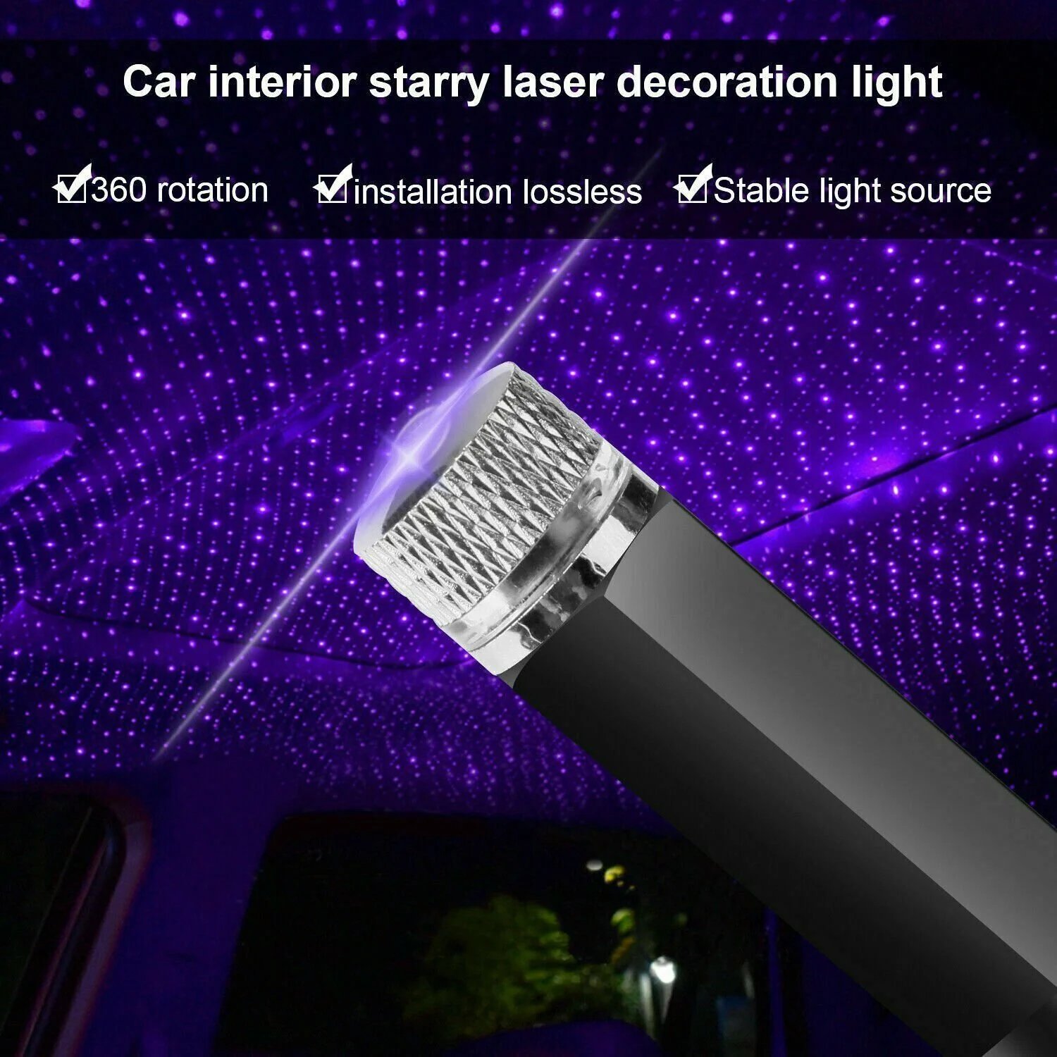 BUY 2 FREE SHIPPING - USB LIGHT CAR STAR PROJECTOR✨✨