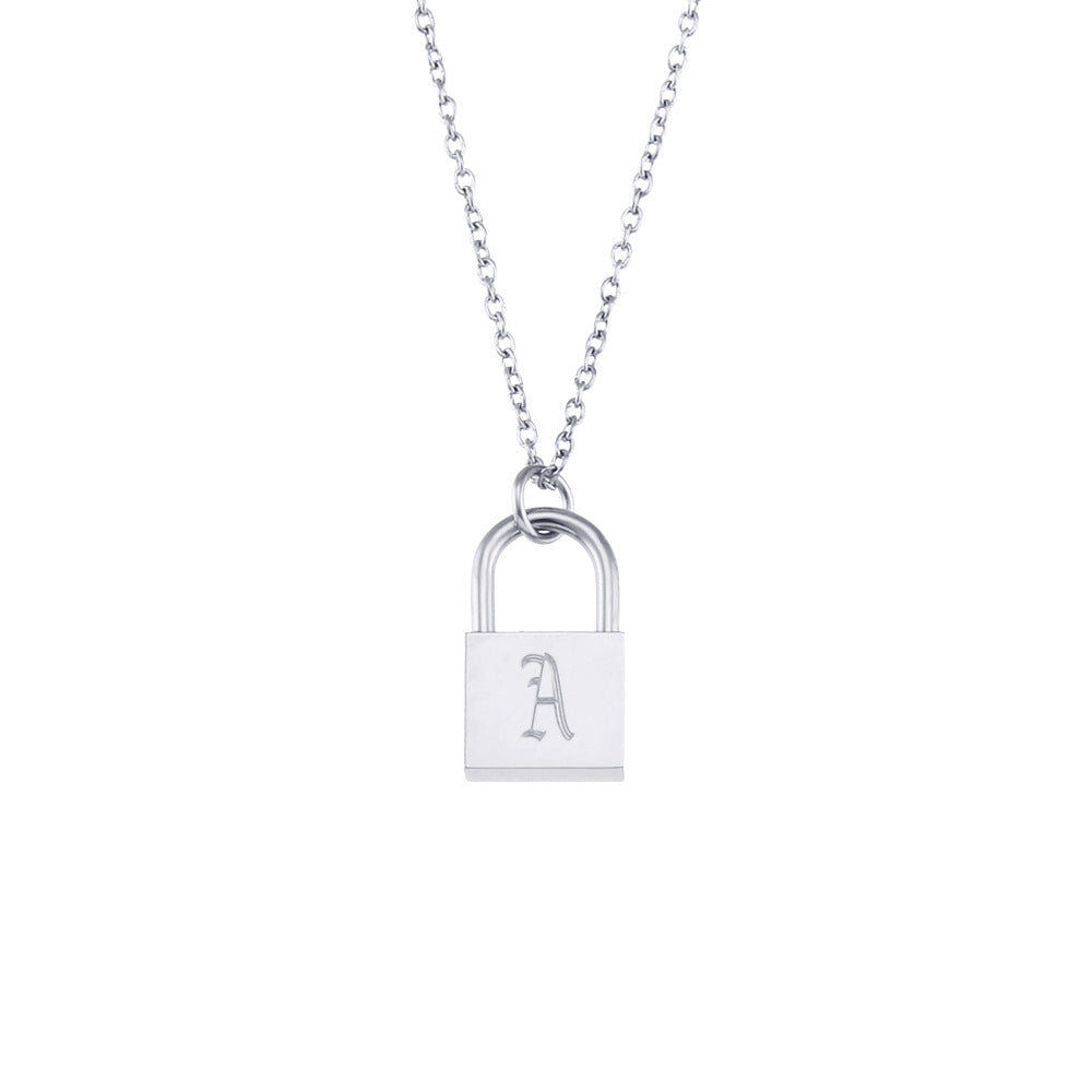Fashion Letter Geometric Stainless Steel Electroplating Necklaces