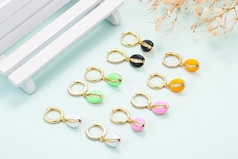 Fashion Dripping Color Earrings