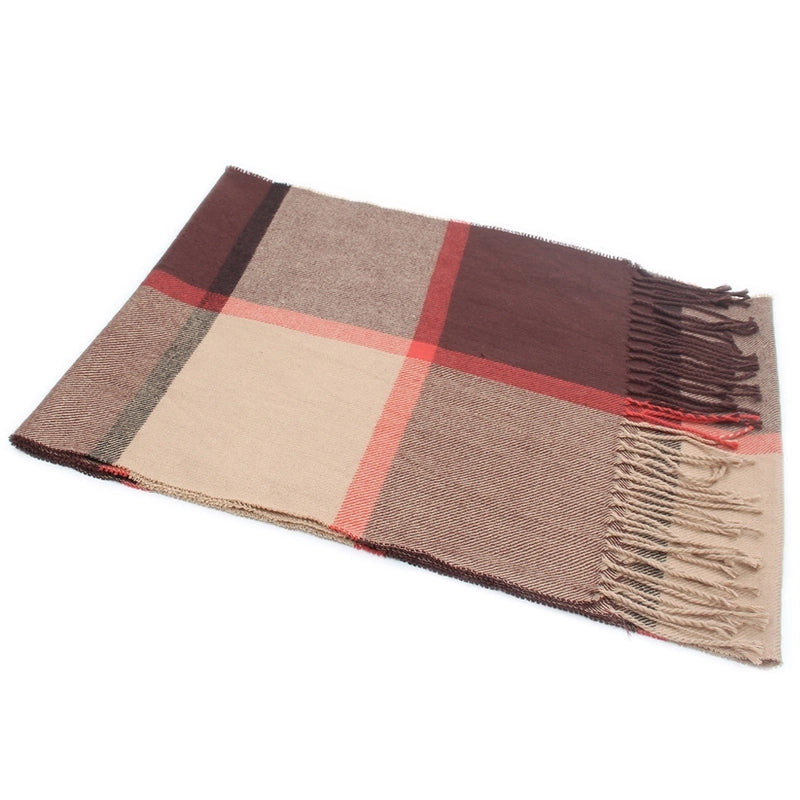 Autumn And Winter New Business Casual Men's Scarf Cashmere Striped Student Scarf Unisex Gift
