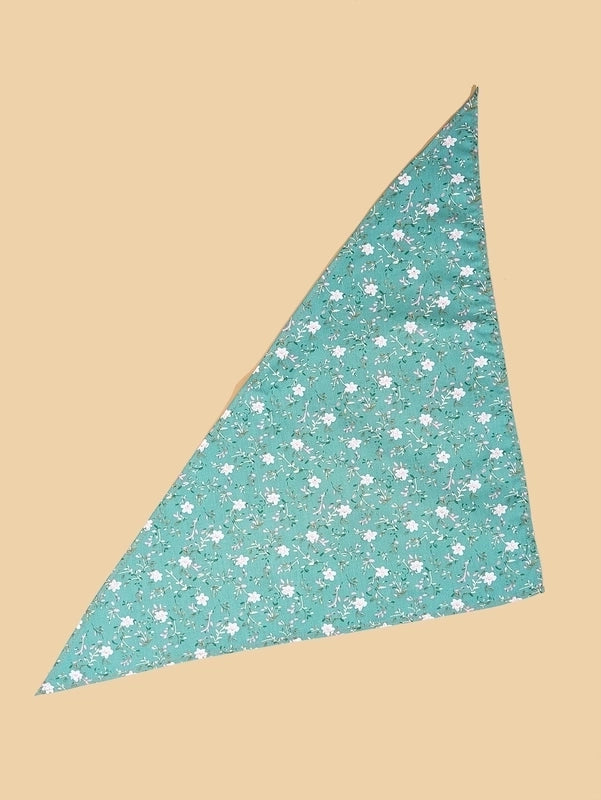 Cartoon Style Cotton Flower Printing Pet Saliva Towel