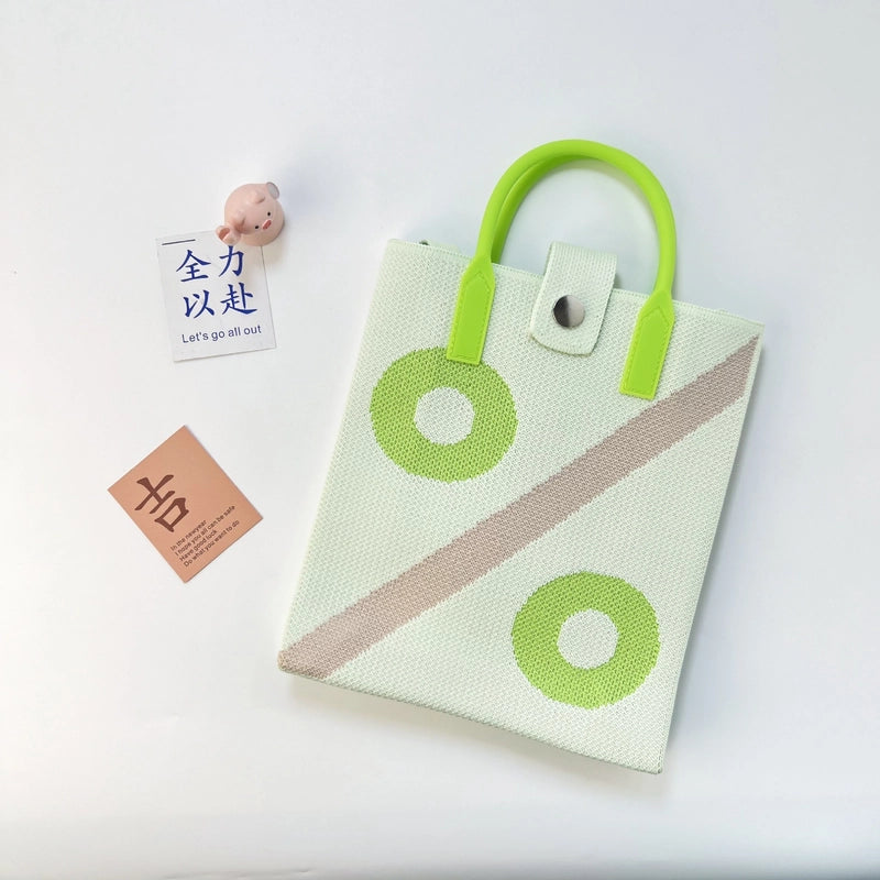 Women's Polyester Color Block Vintage Style Classic Style Square Magnetic Buckle Shoulder Bag