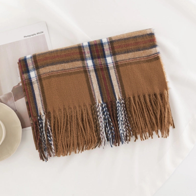 Women's Casual Vintage Style Lattice Polyester Scarf
