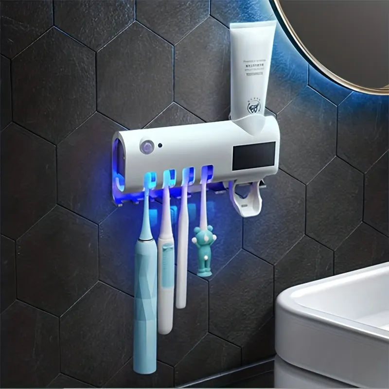 Smart UV Sterilizing Toothbrush Holder