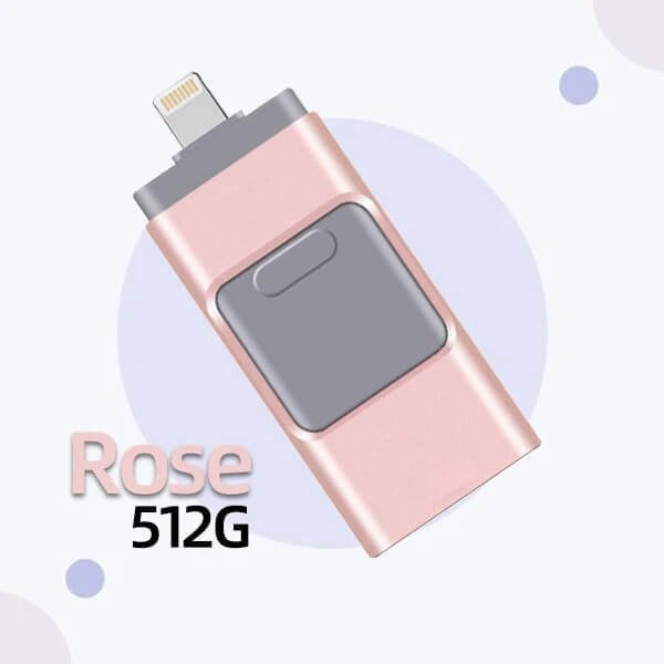 4 In 1 High Speed USB Flash Drive For iPhone. iPad. Android. PC & More Devices