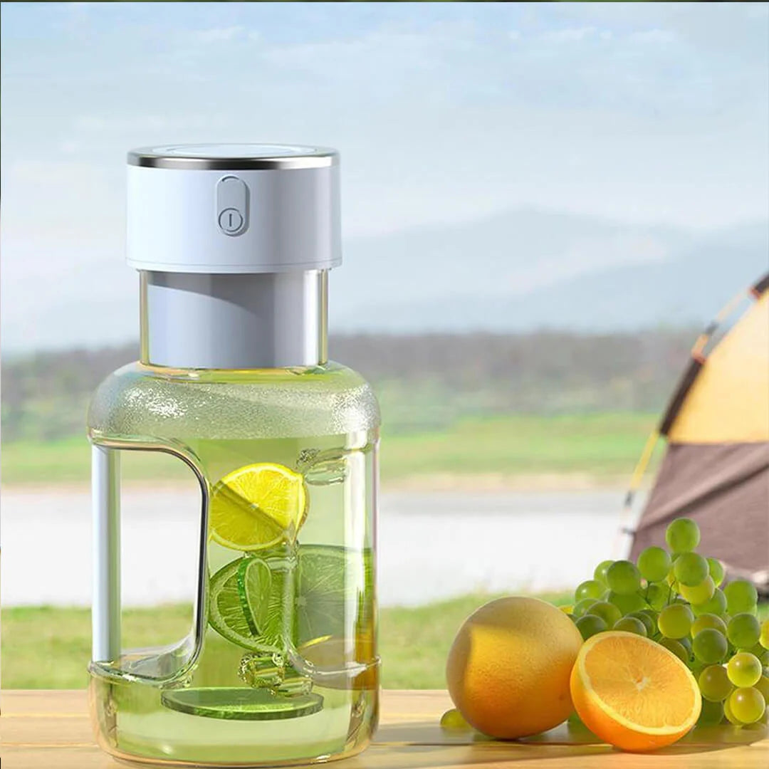 Portable Electric Rechargeable Cordless Barrel Juicer 1600ml