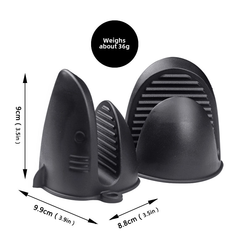 New High Temperature Resistant Shark Silicone Anti-scald Clip Oven Microwave Oven Heat Insulation Clip Bowl Clip Universal Clip Plate Artifact