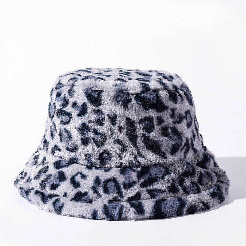 Unisex Streetwear Leopard Flat Eaves Bucket Hat