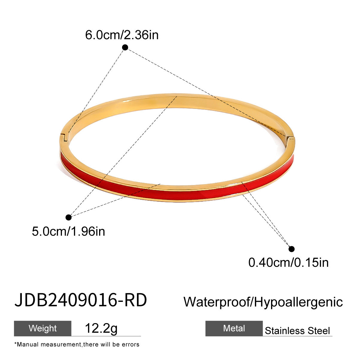 Stainless Steel Oil Drop Buckle Bracelet Ins Bracelet Titanium Steel Hand Braelet