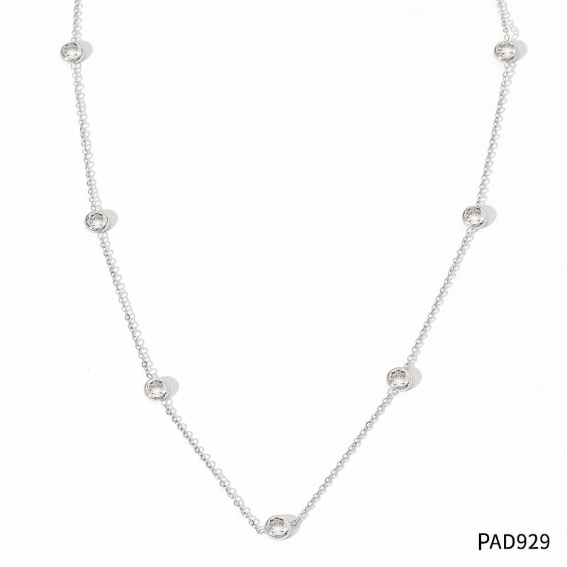 3 Pieces Retro Round Stainless Steel Titanium Steel Plating Inlay Zircon Bracelets Necklace
