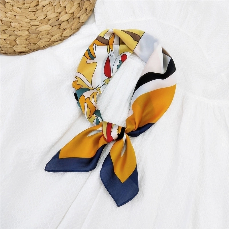 70 Small Square Scarf Silk Scarf Women Summer Neck Scarf Neck Protector Thin Scarf