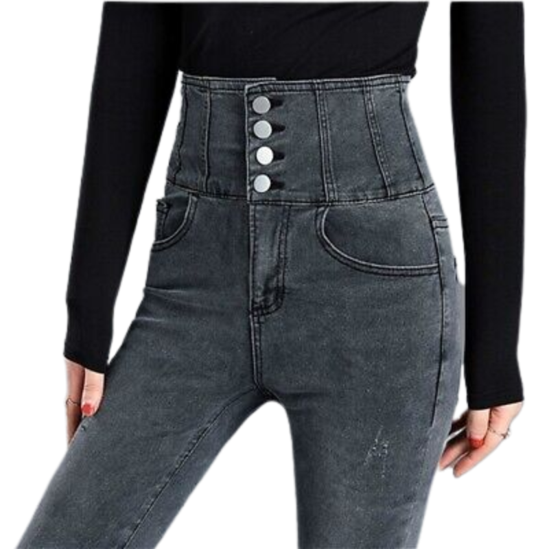 Skinny High Waist Women's Jeans For Winter
