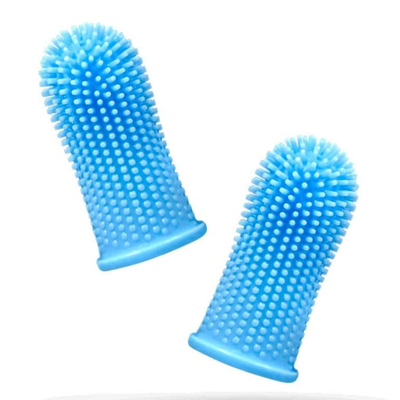 Explosions Dog Toothbrush Pet Finger Set Teeth Cleaning Care Toothbrush Dog Silicone Finger Brushing