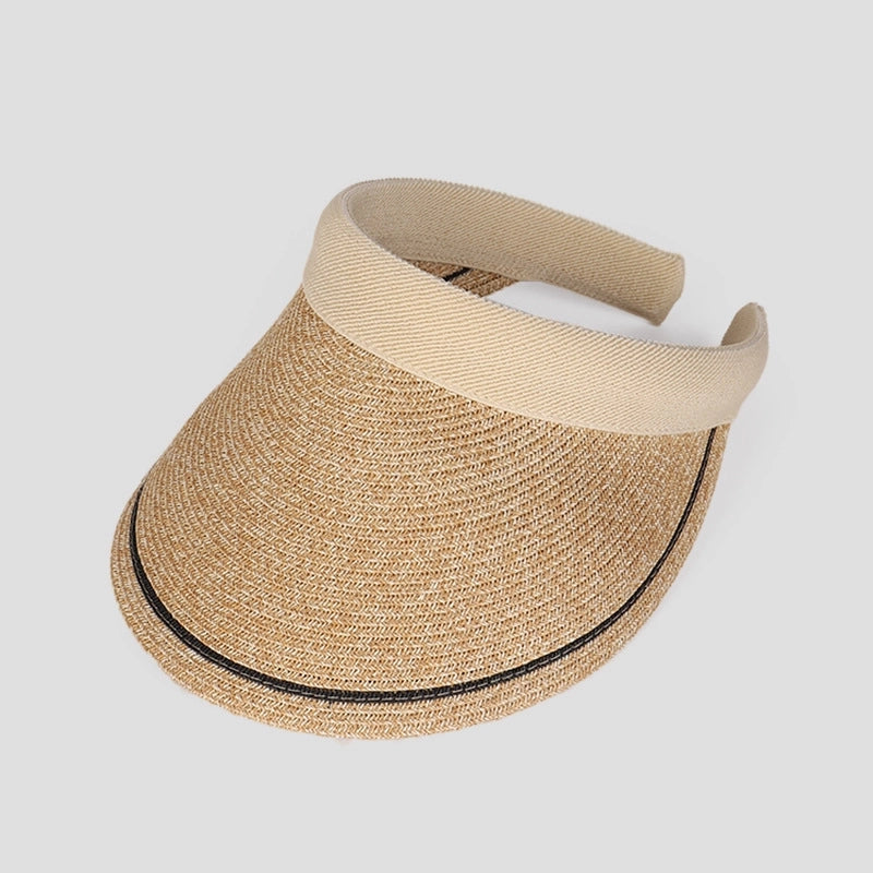 Women's Vacation Modern Style Color Block Solid Color Big Eaves Curved Eaves Sun Hat