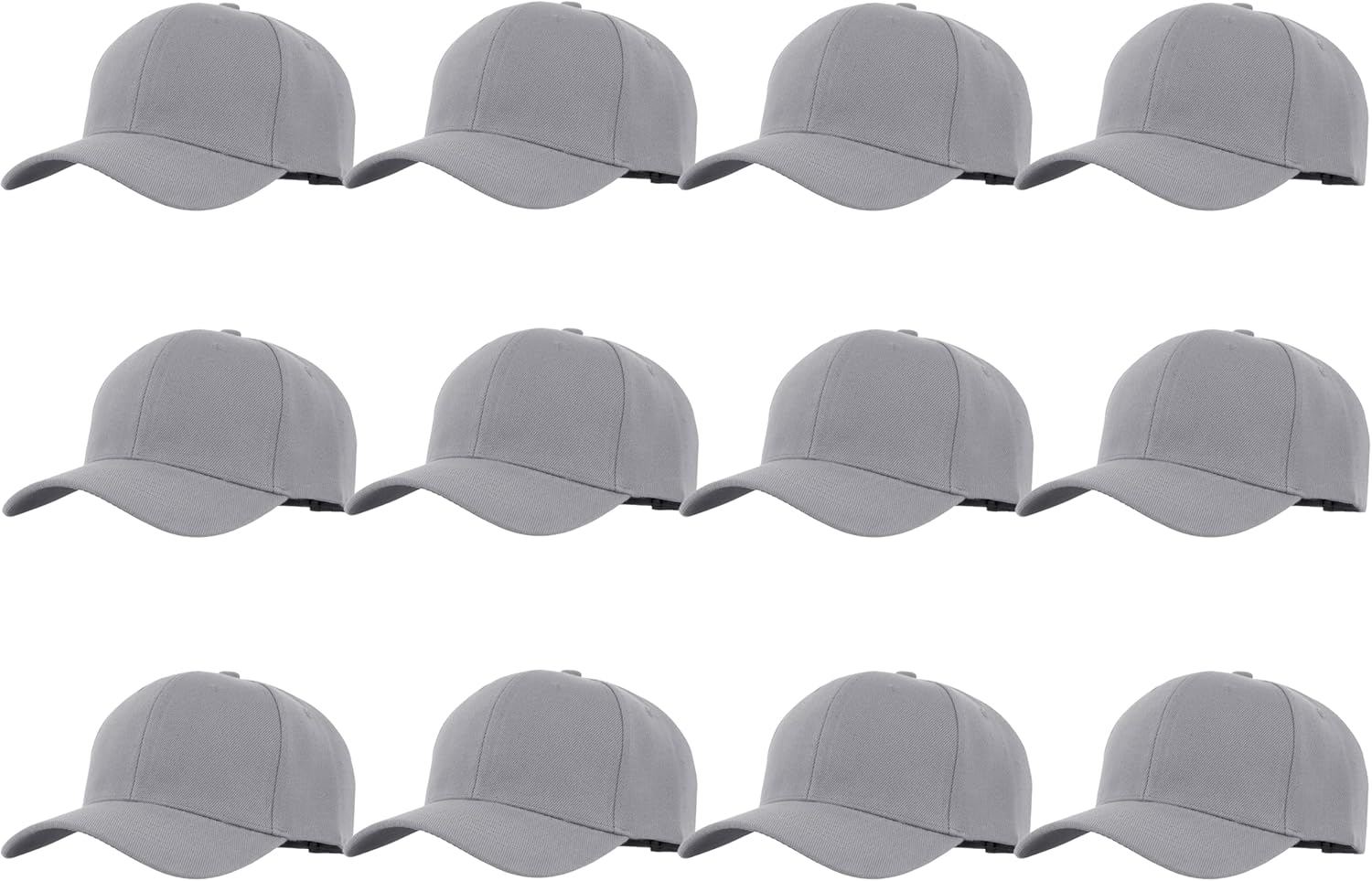 Gelante Plain Blank Baseball Caps Adjustable Back Strap Wholesale LOT 12 PC'S