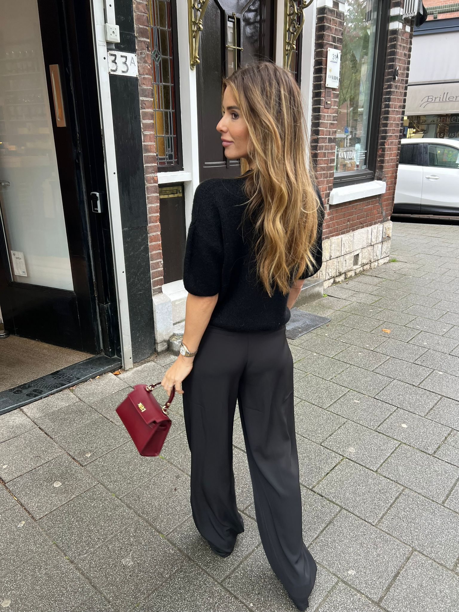 Mella Short Sleeve Sweater Black