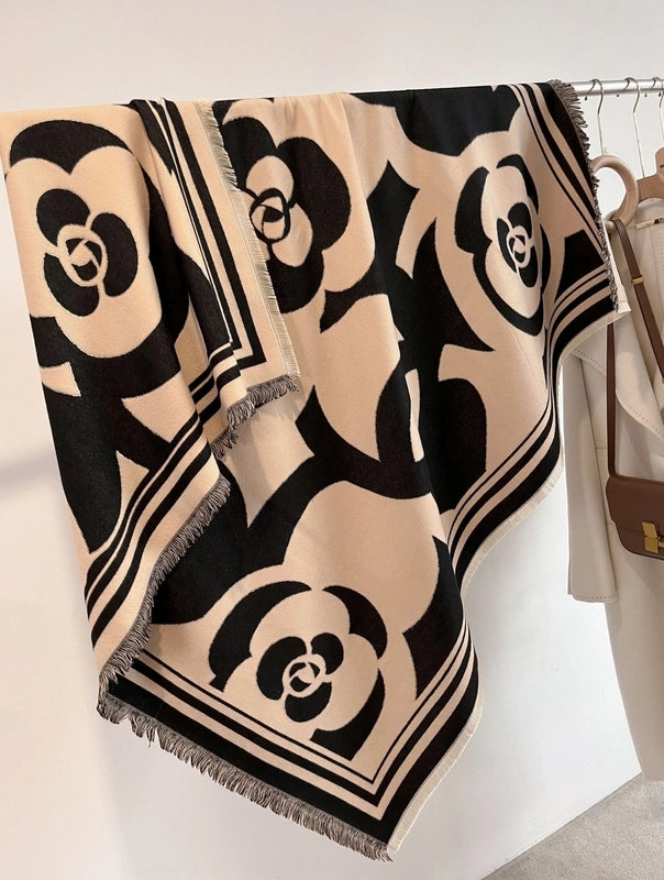 Women's Lady Geometric Imitation Cashmere Shawl