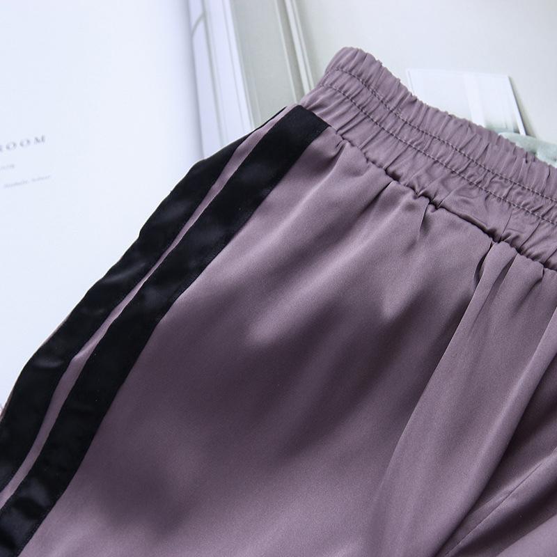 Satin Striped Trousers