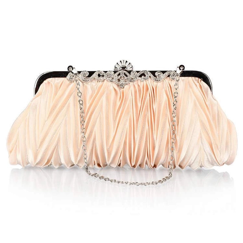 White Red Purple Solid Color Square Evening Bags
