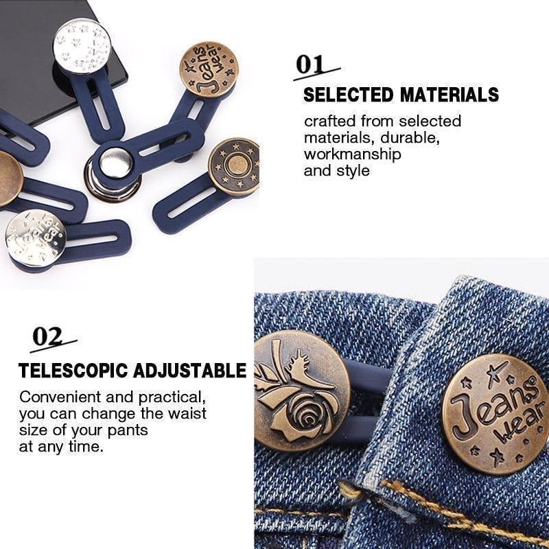 🔥Hot Sale🔥Jeans Retractable Button 8PCS