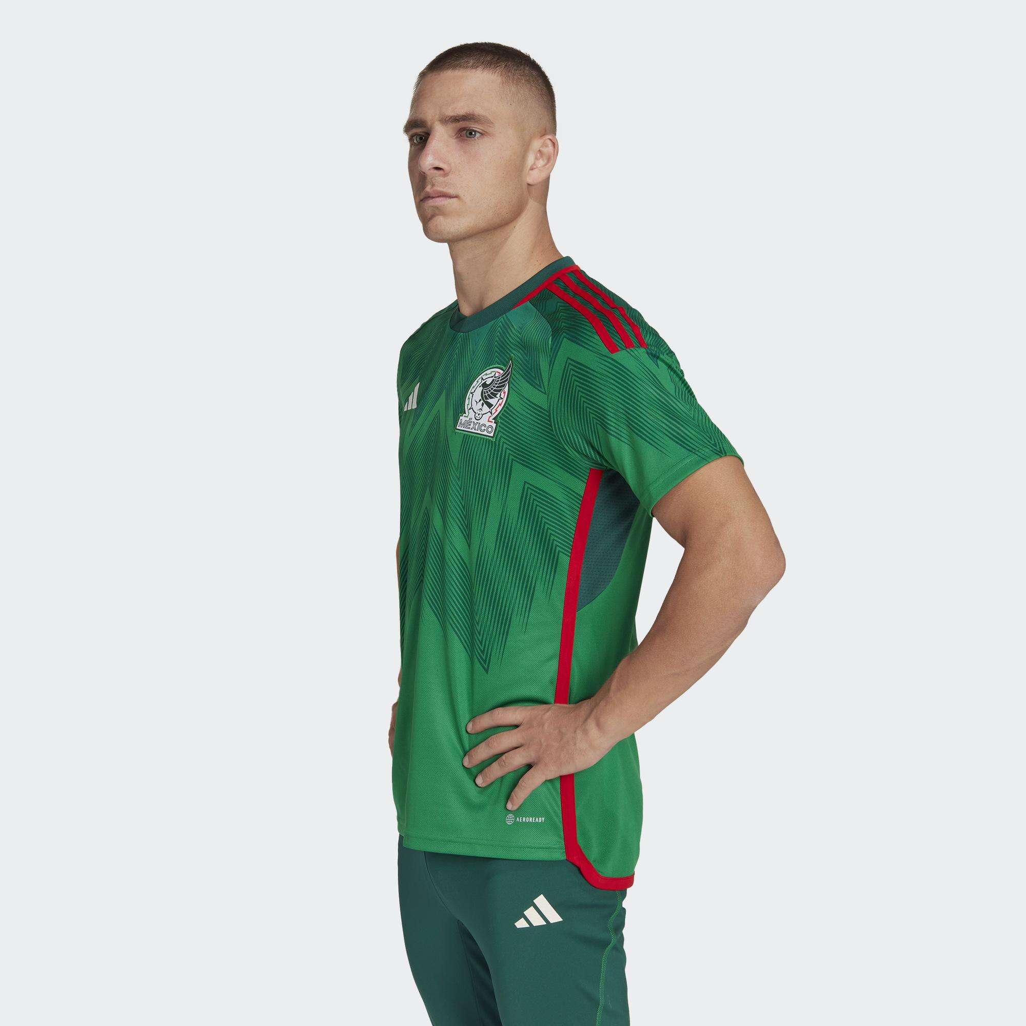 Camiseta de local de la selección nacional de México de la Copa del Mundo