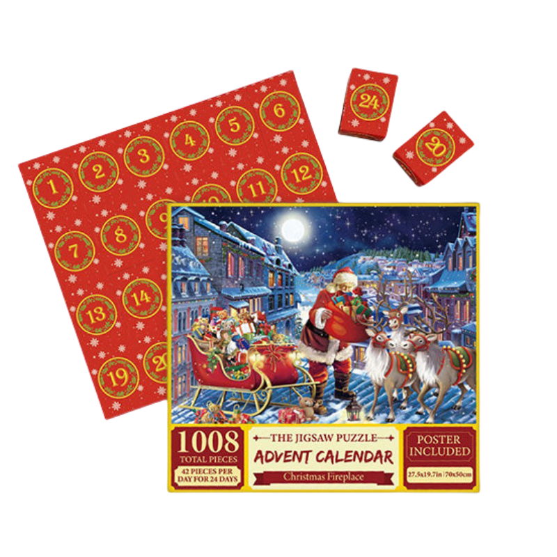 【UP TO 50% OFF】🎅🎄Advent Calendar Christmas Jigsaw Puzzles