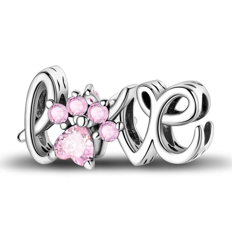 Paw And Animal Shape Charm Beads