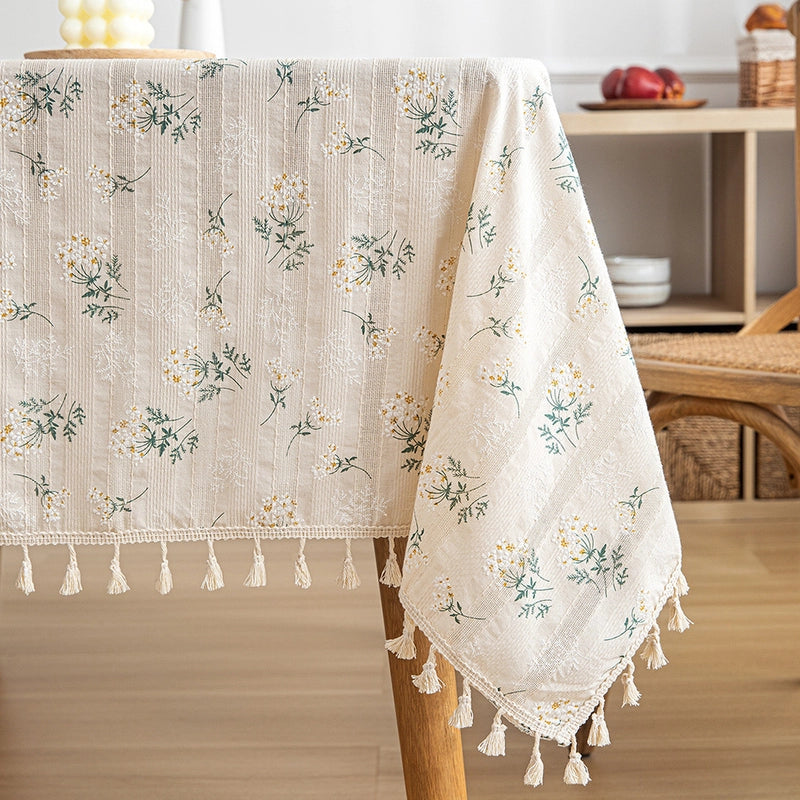 Sweet Color Block Cotton Tablecloths