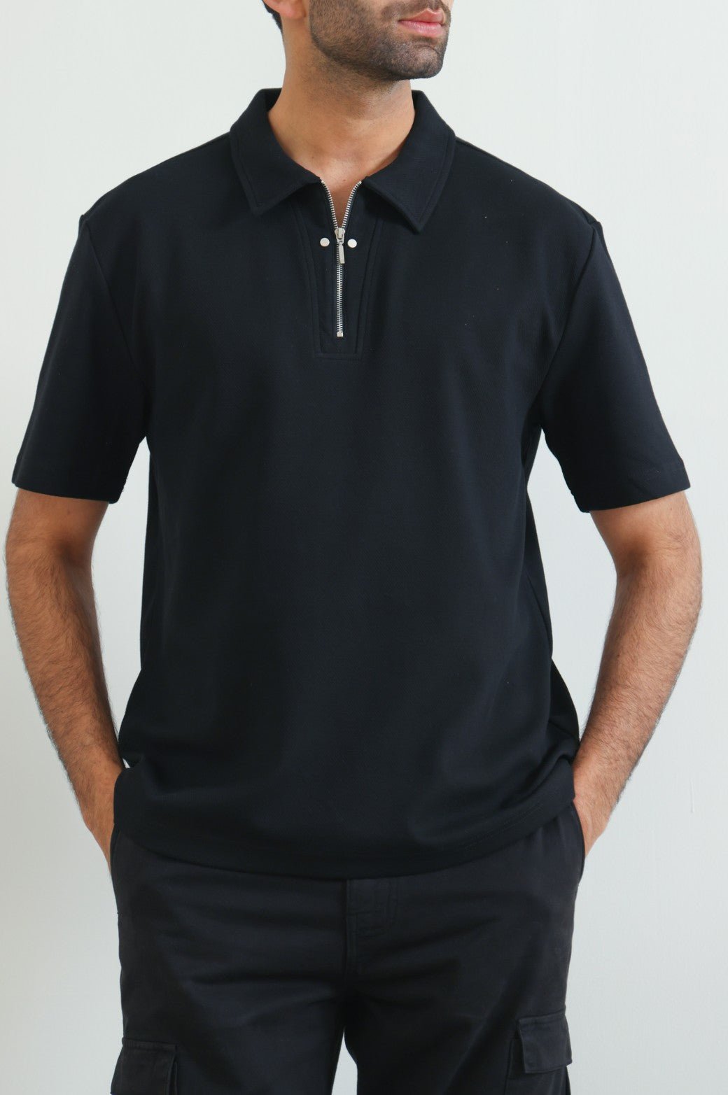 POLO SHIRT WITH ZIP