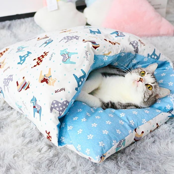 (🎁NEW ARRIVAL- 49% OFF)Movable Winter Warm Cat House Small Pet Bed