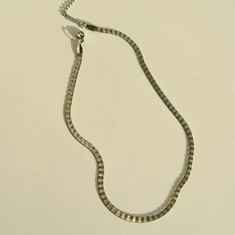304 Stainless Steel 18K Gold Plated Classic Style Streetwear Plating Solid Color Necklace