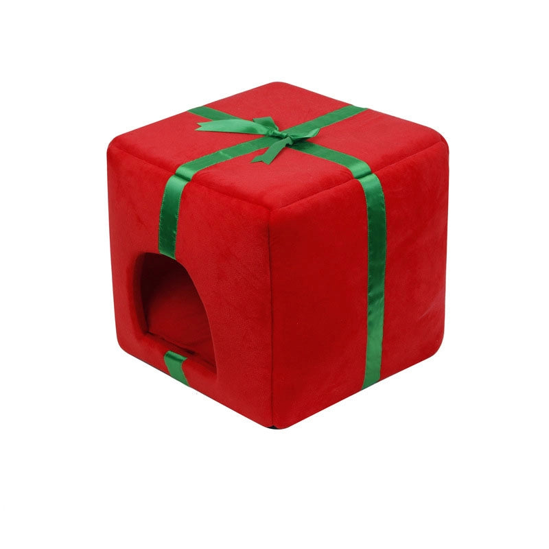 Minimalist Cloth Gift Box Pet Bed