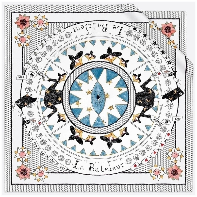 53cm New Tarot Twill Small Square Scarf Ladies Professional Small Scarf
