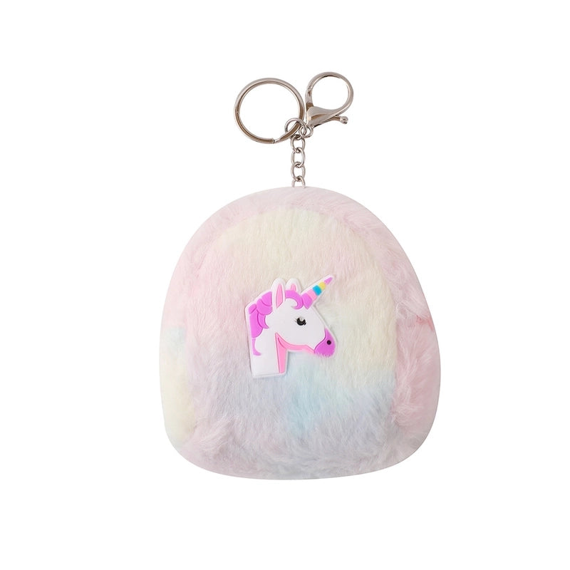 Women's Animal Cartoon Plush Zipper Kids Wallets
