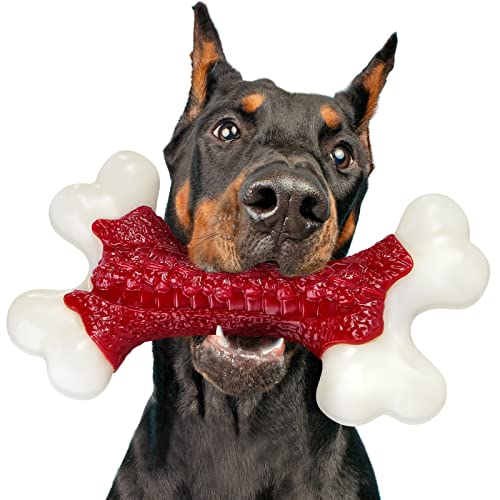 Tough Dog Toys. Toys for Aggressive Chewers Large Breed. Chew Dogs. Bone Toy Nylon Dogs Extreme Indestructible